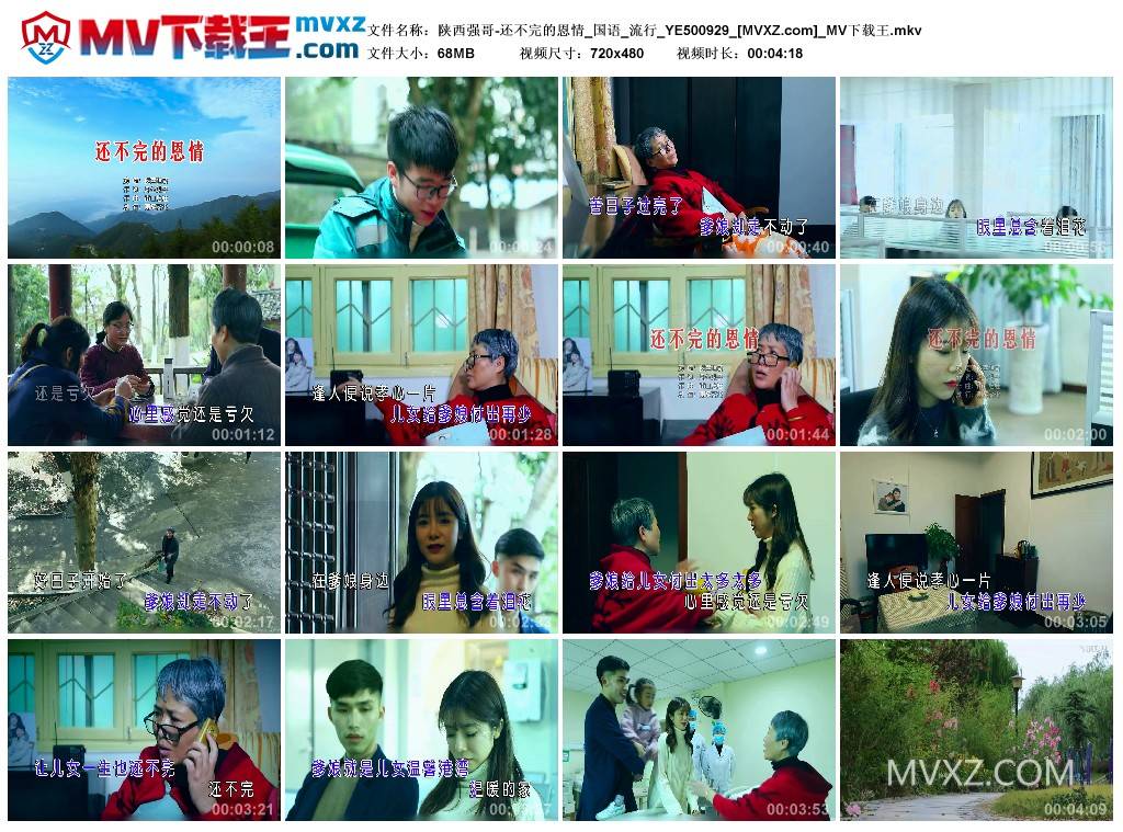 陕西强哥-还不完的恩情_国语_流行_YE500929